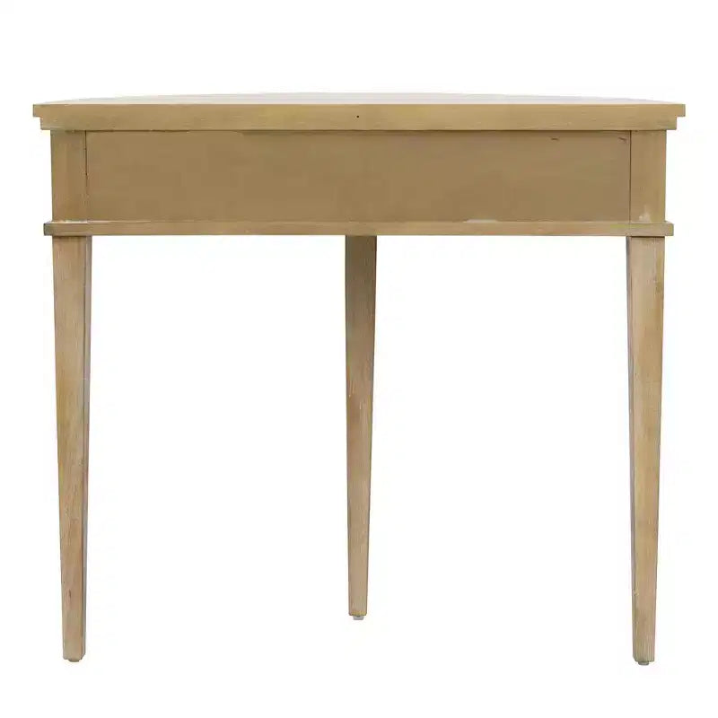 Crestview Storage Console Table Reclaimed Wheat - Martha Stewart: Vintage Demilune Design, Entryway Elegance