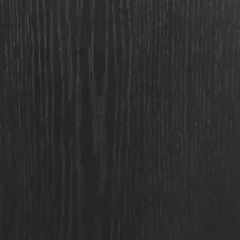 Wiley Solid Wood Mid-Century Modern 2 Drawer Side Table Black - Linon: Oak Veneer, Rubberwood Legs, Storage