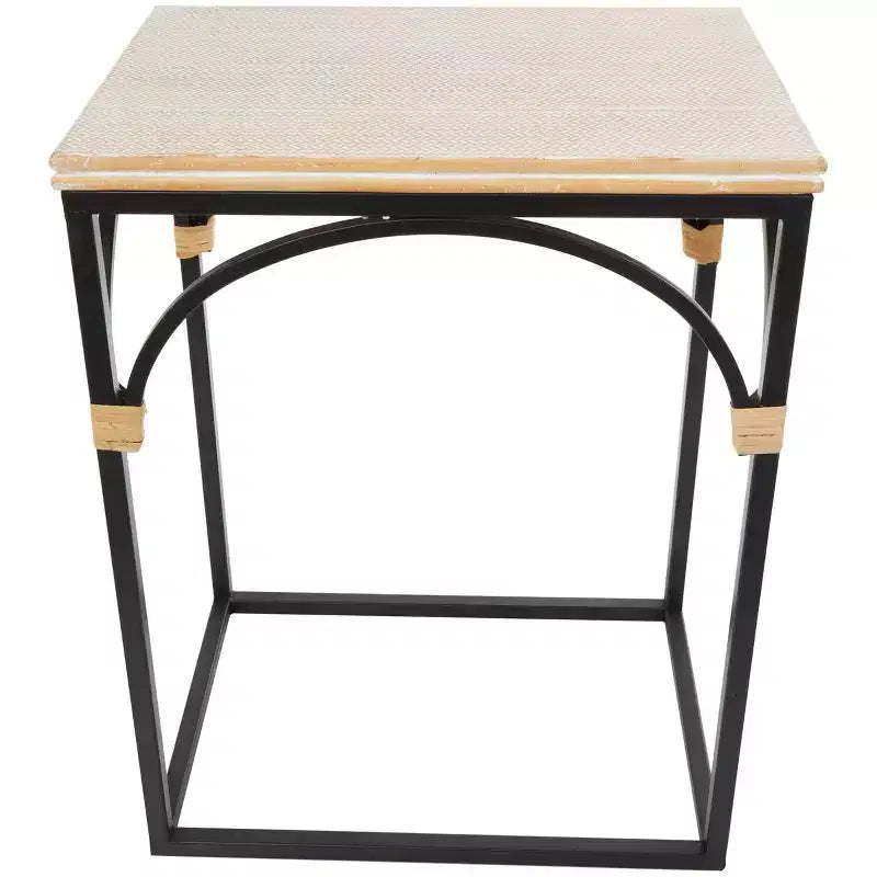 Olivia & May Metal Arched Accent Table: Set of 2, No Assembly, Indoor Use, Modern Farmhouse Style