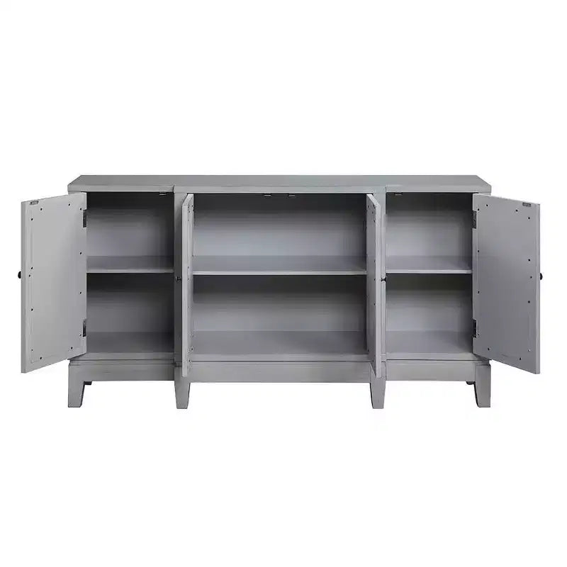 60" Magdi Accent Table Antique Gray Finish - Acme Furniture