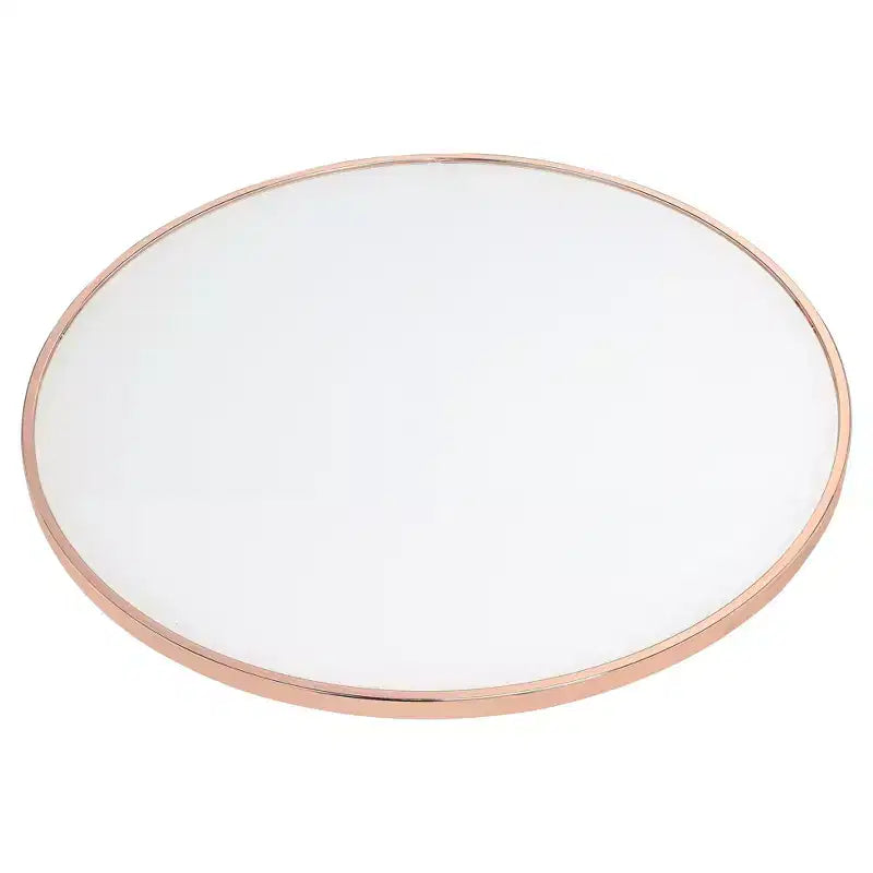 End Table Frosted Rose Gold - Acme Furniture: Contemporary Alivia, Tempered Glass, Metal Frame