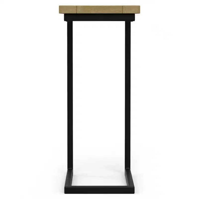 WyndenHall Rhonda C Side Table with Inlay Natural