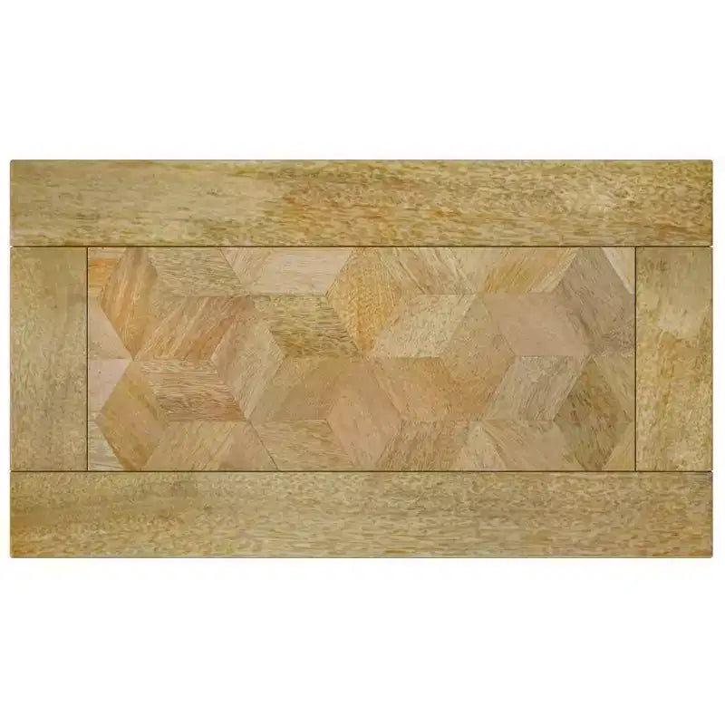WyndenHall Rhonda C Side Table with Inlay Natural