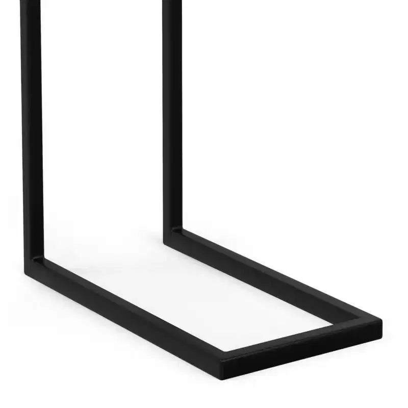 WyndenHall Rhonda C Side Table with Inlay Natural