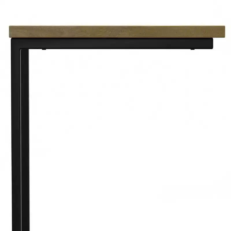 WyndenHall Rhonda C Side Table with Inlay Natural