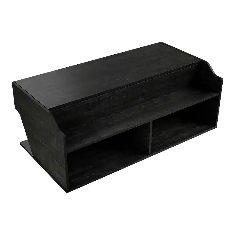 44" Hawkpoint Transitional Lift Top Coffee Table Reclaimed Black Oak - miBasics