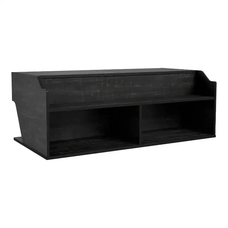44" Hawkpoint Transitional Lift Top Coffee Table Reclaimed Black Oak - miBasics