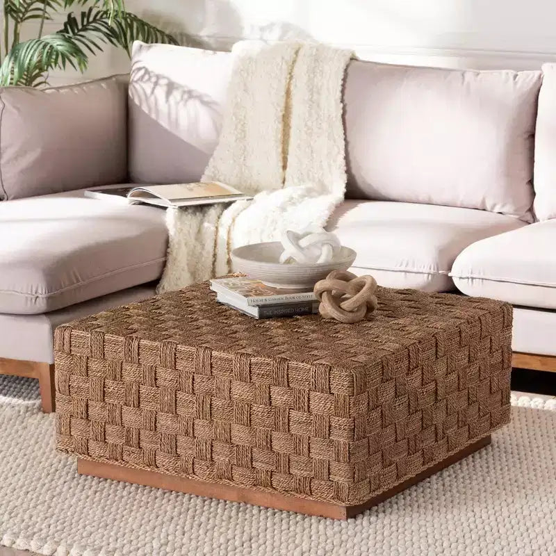bali & pari Karina Coffee Table Natural Seagrass/Light Brown