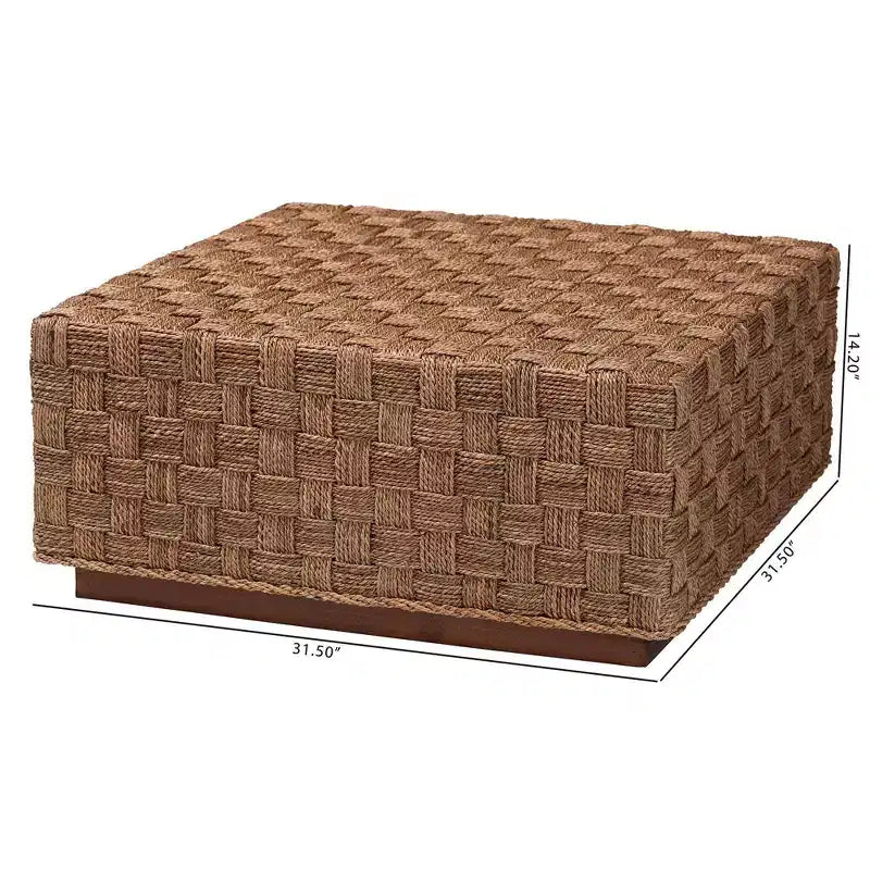 bali & pari Karina Coffee Table Natural Seagrass/Light Brown