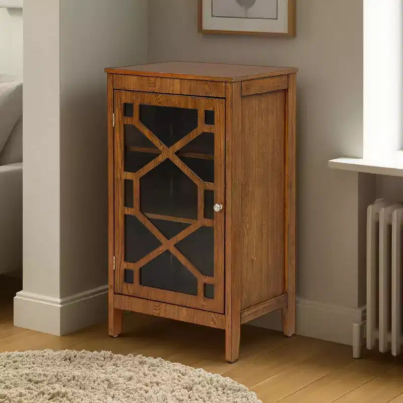 Linon Fetti Small Cabinet Brown