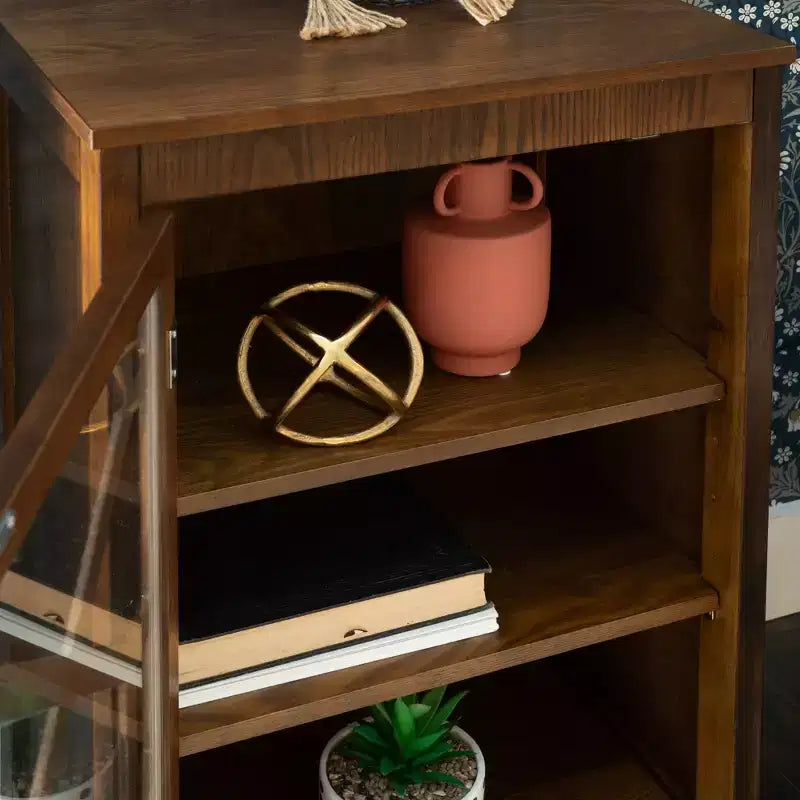 Linon Fetti Small Cabinet Brown