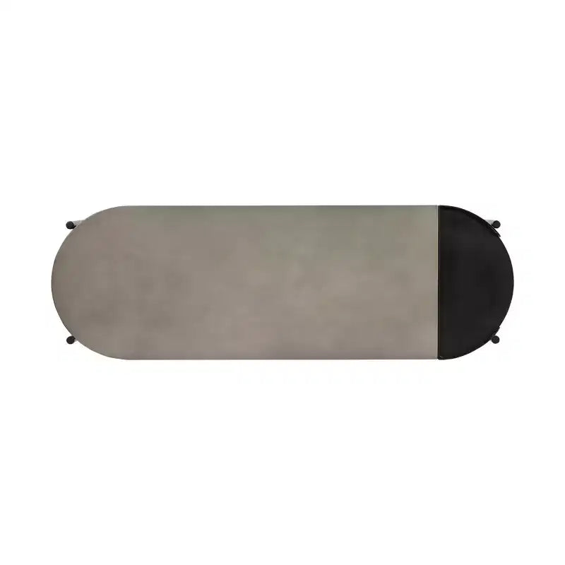 Dua Concrete Console Table Gray/Black - Armen Living