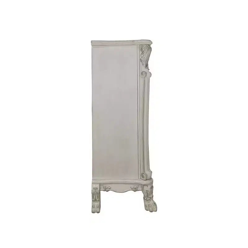 Acme Furniture 42" Dresden II Decorative Storage Drawers Bone White Finish : 5-Drawer Chest, Wood Composite, No Assembly Required