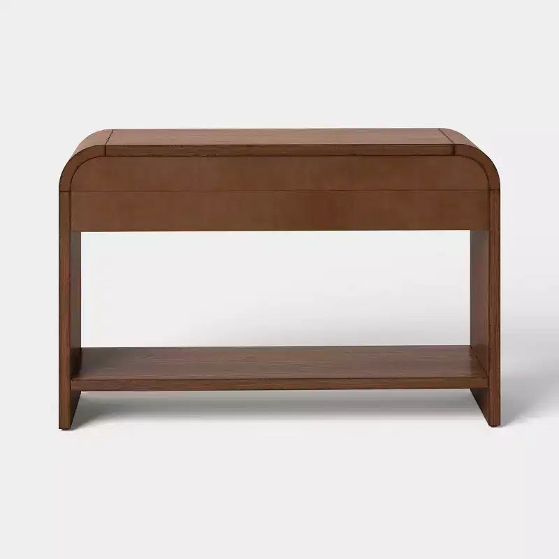 Lupine Reeded Console Table with Two Drawers Dark Brown - Threshold™