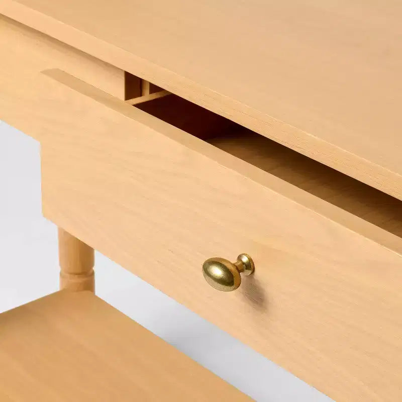 60" Modern Wooden Console Table with Drawer Brown - Threshold™ designed with Studio McGee