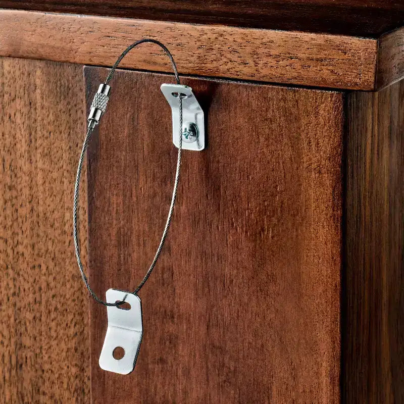 Nephi Two Door Cabinet Walnut Brown Wood Veneer - Threshold™ designed with Studio McGee