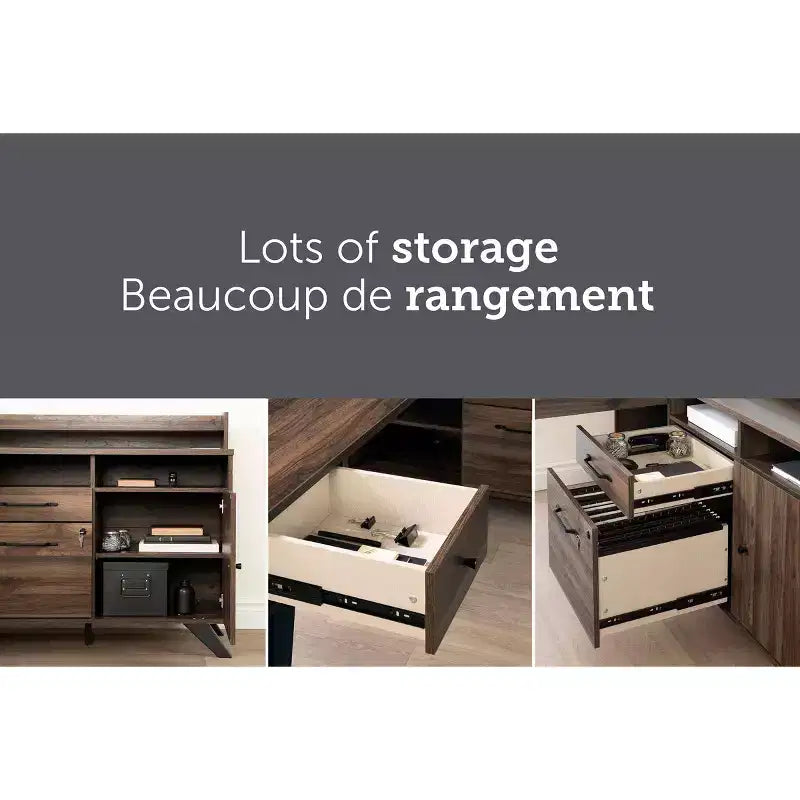 South Shore Twin Londen Bed Brown/Weathered Oak: 3 Drawers, Particle Board, 250lb Capacity