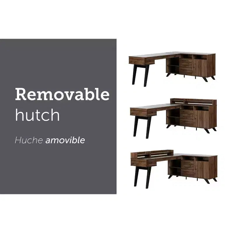 South Shore Twin Londen Bed Brown/Weathered Oak: 3 Drawers, Particle Board, 250lb Capacity