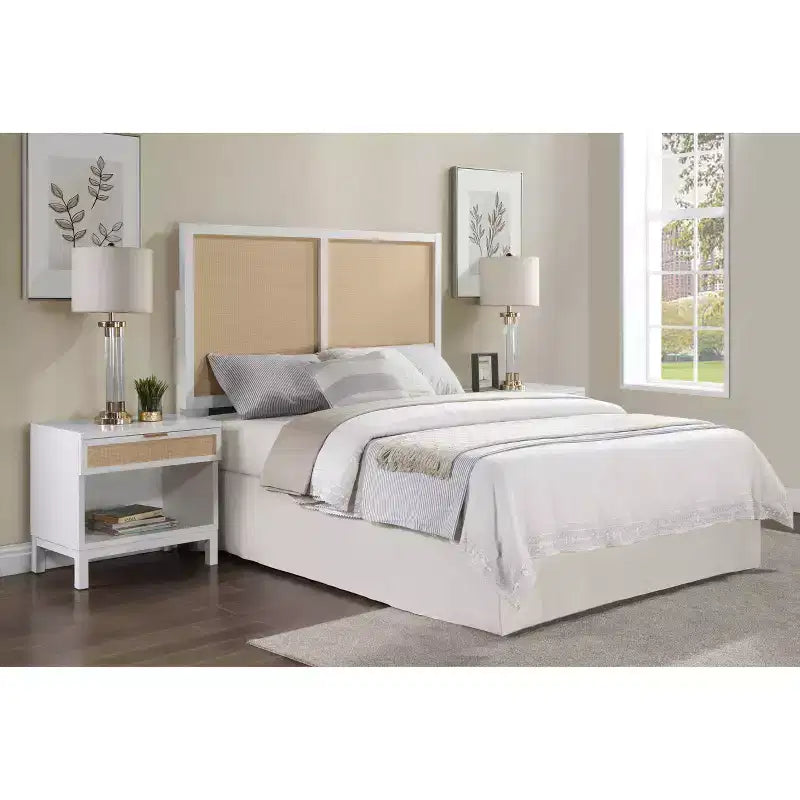 Comfort Pointe Queen/Full Bayport Headboard: Coastal Style, Poplar & MDF, Adjustable Height