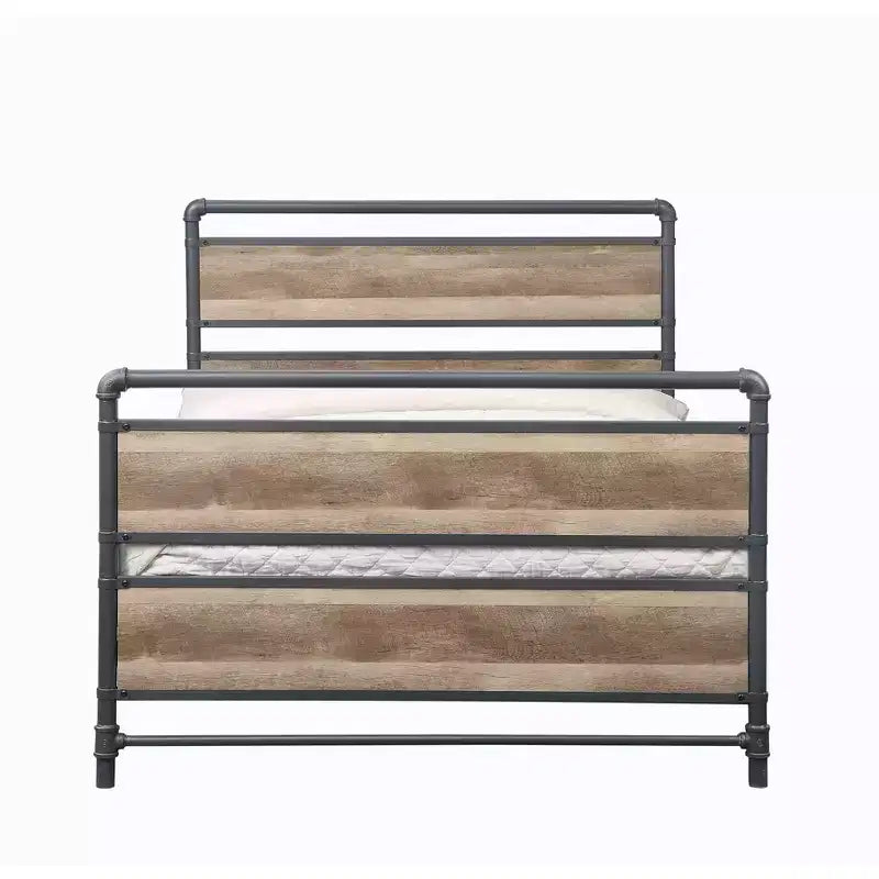 Brantley 78" Full Bed Antique Oak and Sandy Gray - Acme Furniture