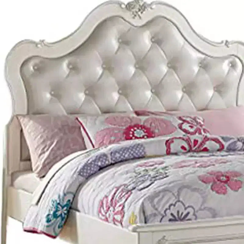 Edalene 87" Full Bed and Pearl White - Acme Furniture