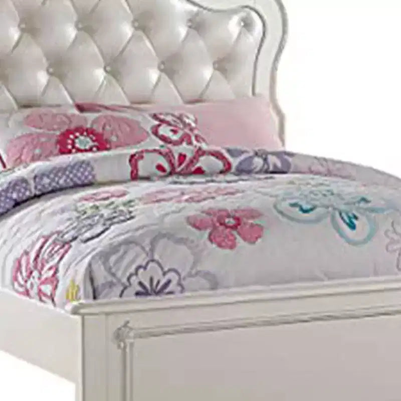 Edalene 87" Full Bed and Pearl White - Acme Furniture