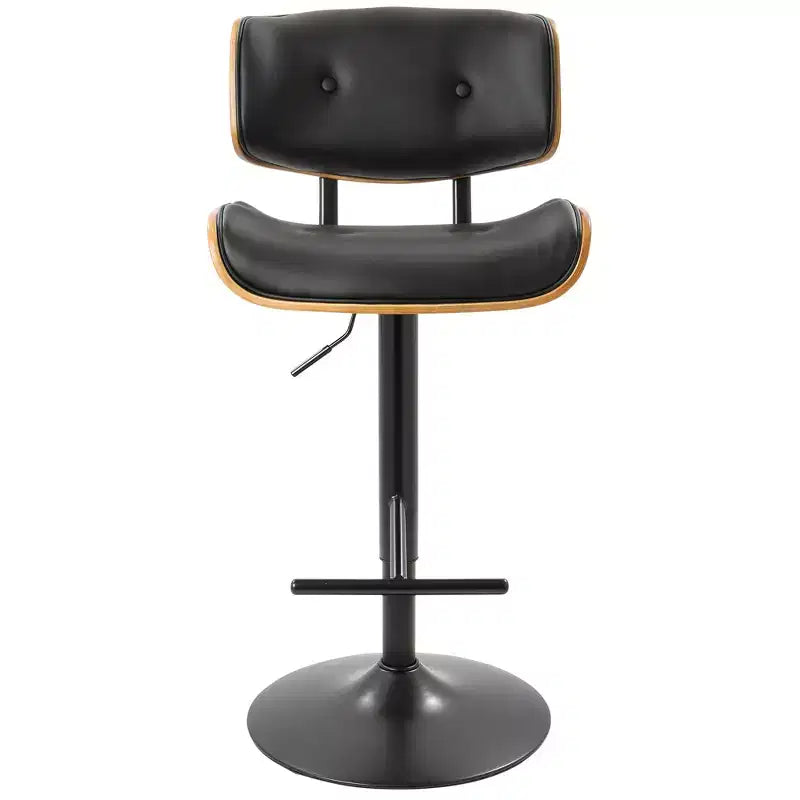 Set of 2 Lombardi Mid-Century Modern Adjustable Counter Height Barstool - Lumisource