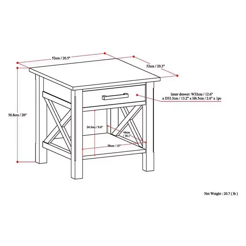 21 Waterloo End Table - Wyndenhall
