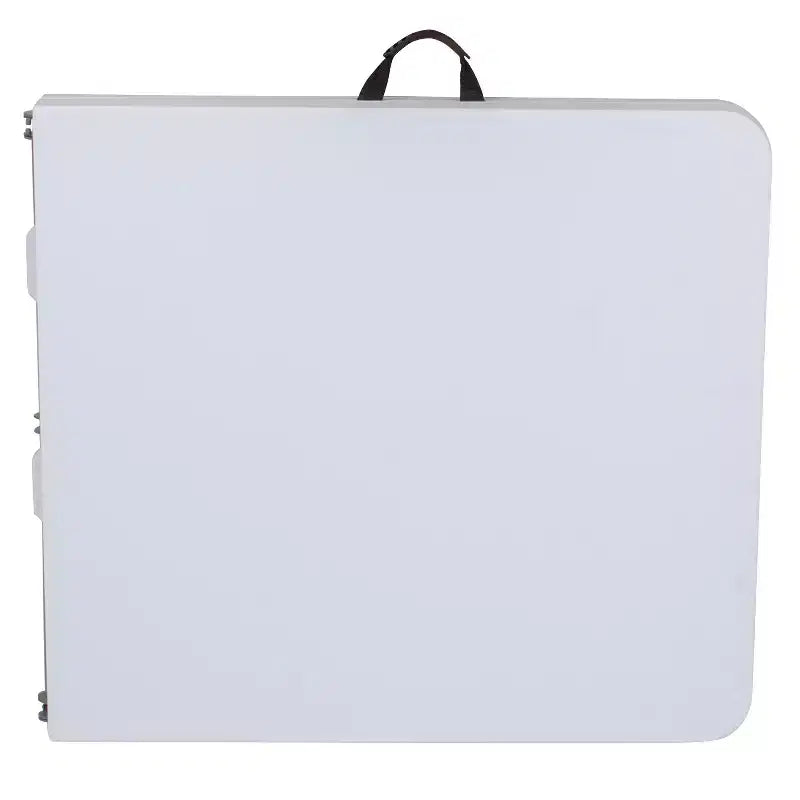 Flash Furniture Kathryn 5-Foot Height Adjustable Bi-Fold Granite White Plastic Banquet and Event Folding Table with Carrying Handle