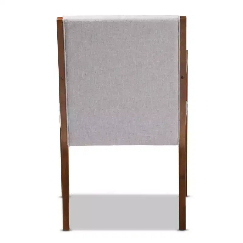 Set of 2 Theresa Fabric Upholstered Wood Living Room Accent Chair - Baxton Studio