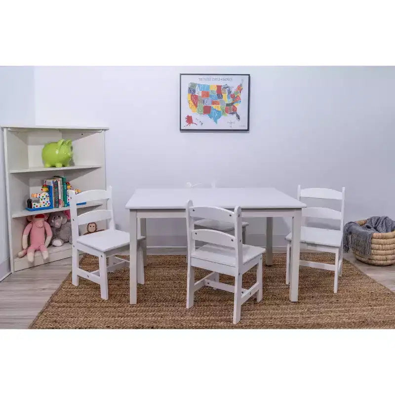 5pc Kids' Rectangle Table and Chair Set - Gift Mark
