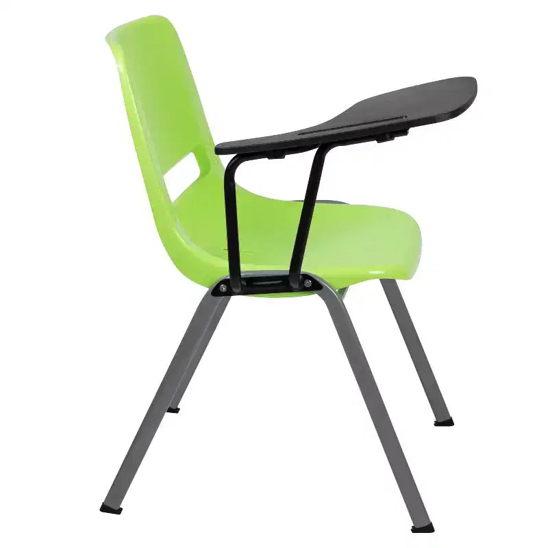 Flash Furniture Ergonomic Shell Chair with Right Handed Flip-Up Tablet Arm