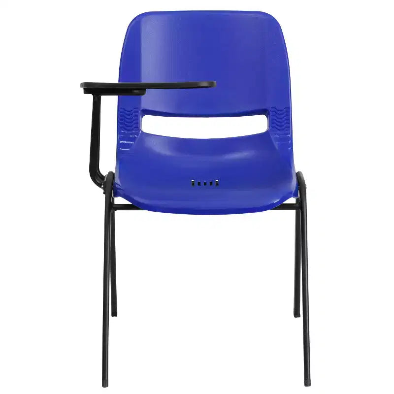 Flash Furniture Ergonomic Shell Chair with Right Handed Flip-Up Tablet Arm
