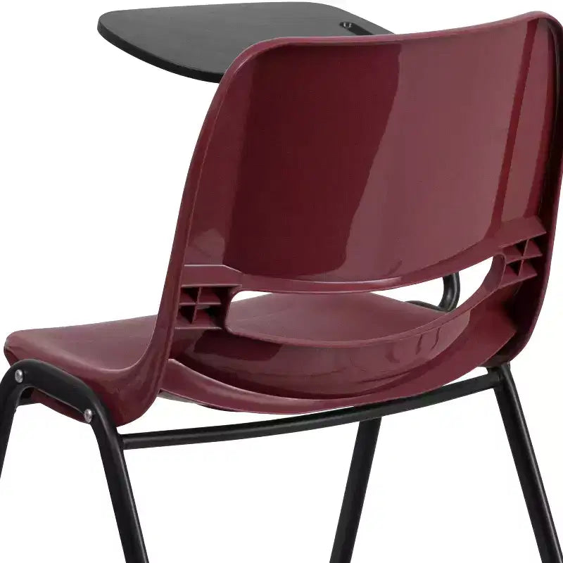 Flash Furniture Ergonomic Shell Chair with Right Handed Flip-Up Tablet Arm