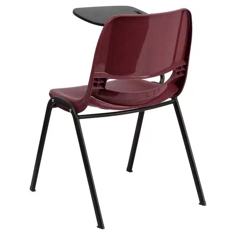 Flash Furniture Ergonomic Shell Chair with Right Handed Flip-Up Tablet Arm