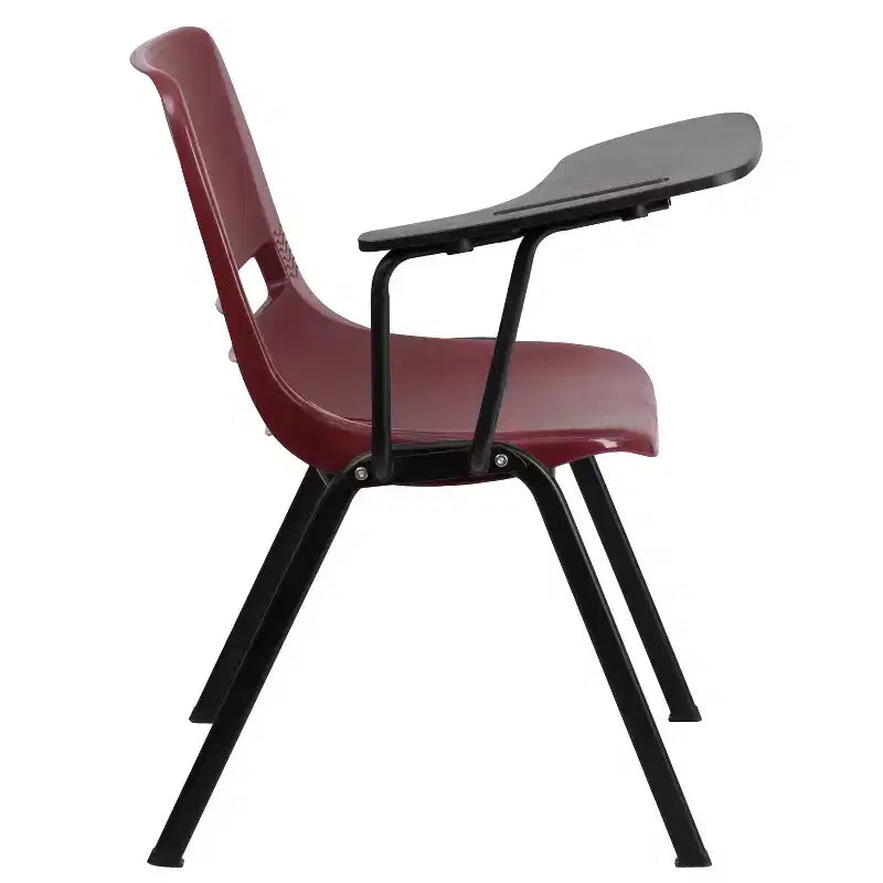 Flash Furniture Ergonomic Shell Chair with Right Handed Flip-Up Tablet Arm