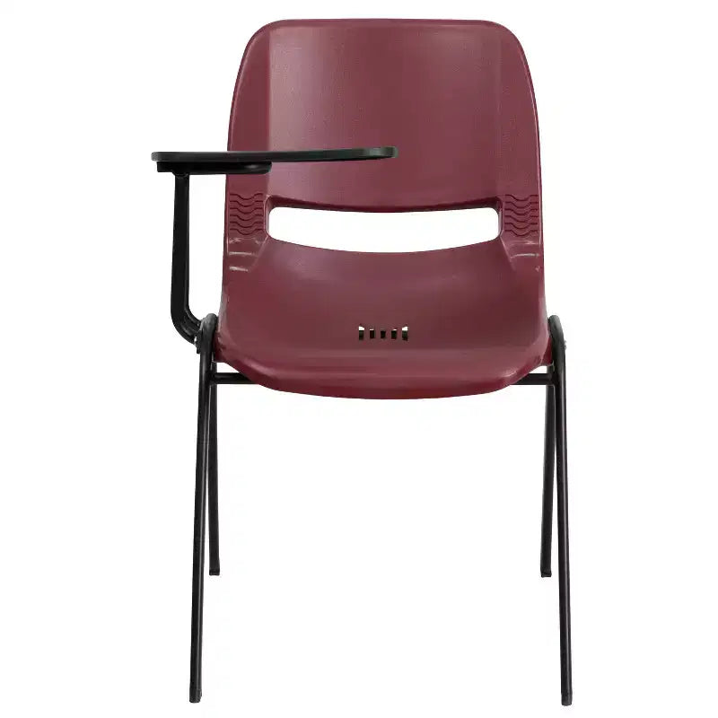 Flash Furniture Ergonomic Shell Chair with Right Handed Flip-Up Tablet Arm