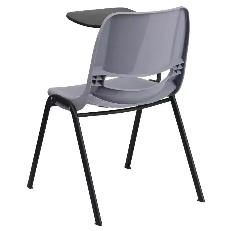 Flash Furniture Ergonomic Shell Chair with Right Handed Flip-Up Tablet Arm