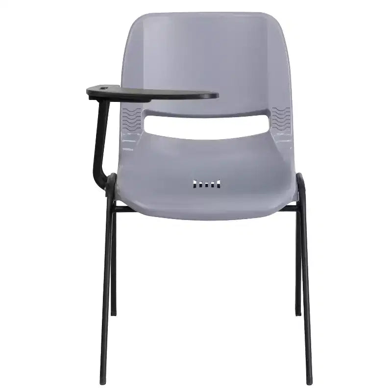 Flash Furniture Ergonomic Shell Chair with Right Handed Flip-Up Tablet Arm