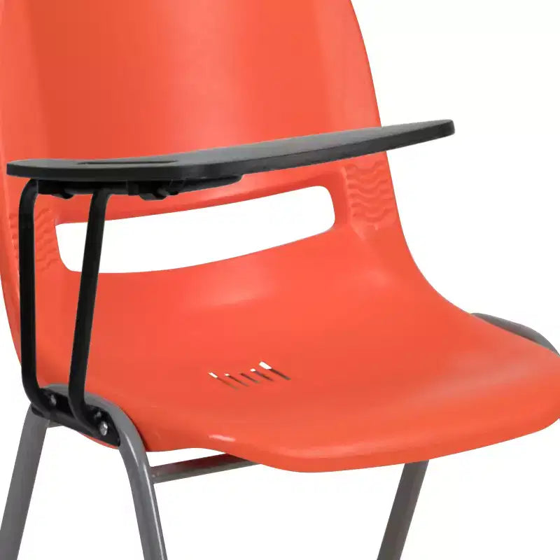 Flash Furniture Ergonomic Shell Chair with Right Handed Flip-Up Tablet Arm