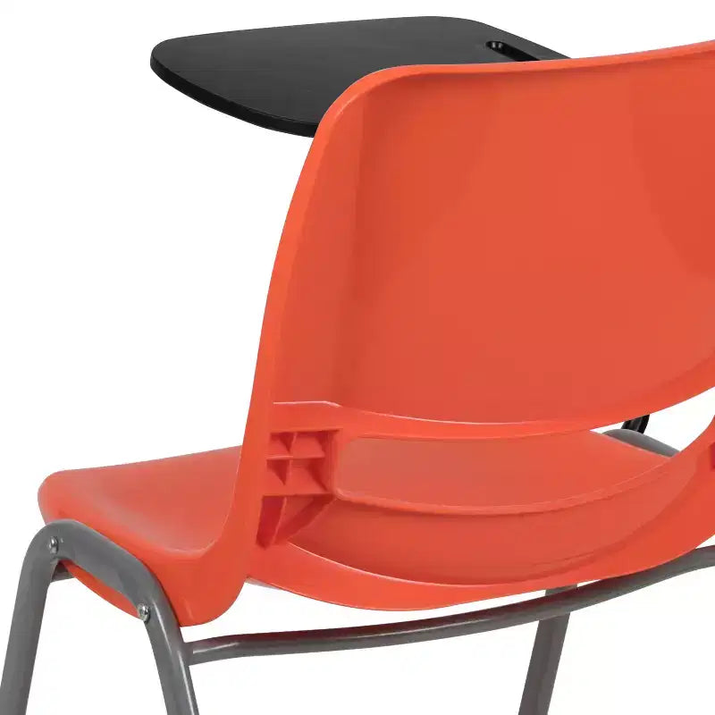 Flash Furniture Ergonomic Shell Chair with Right Handed Flip-Up Tablet Arm