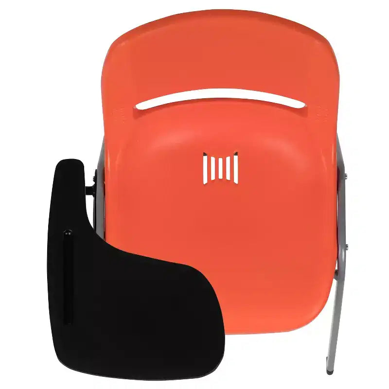 Flash Furniture Ergonomic Shell Chair with Right Handed Flip-Up Tablet Arm