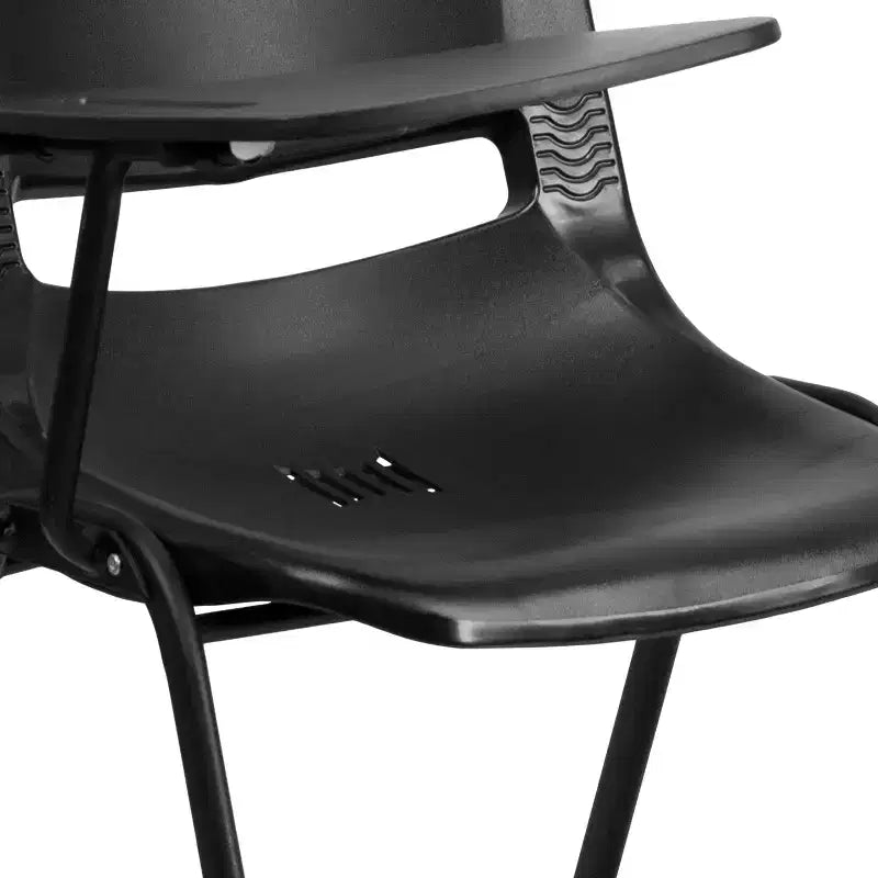 Flash Furniture Ergonomic Shell Chair with Right Handed Flip-Up Tablet Arm