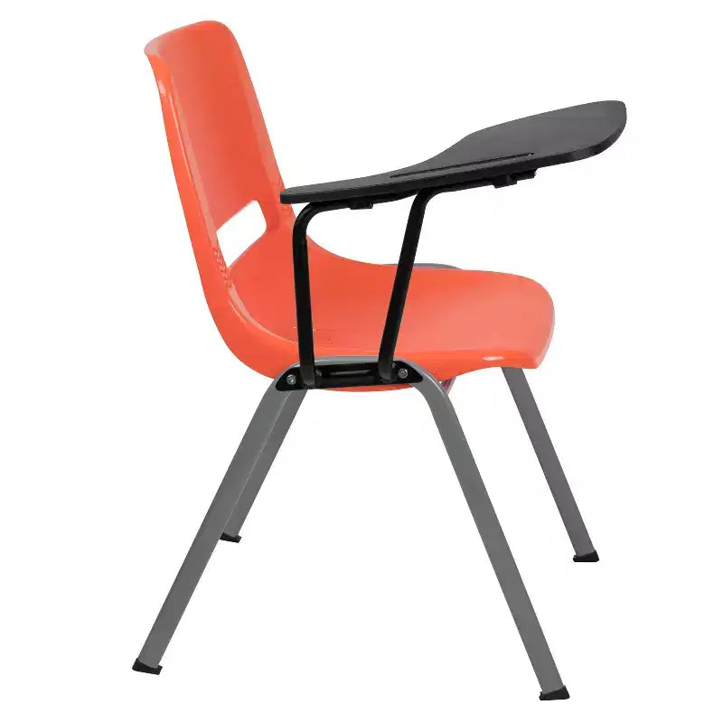 Flash Furniture Ergonomic Shell Chair with Right Handed Flip-Up Tablet Arm