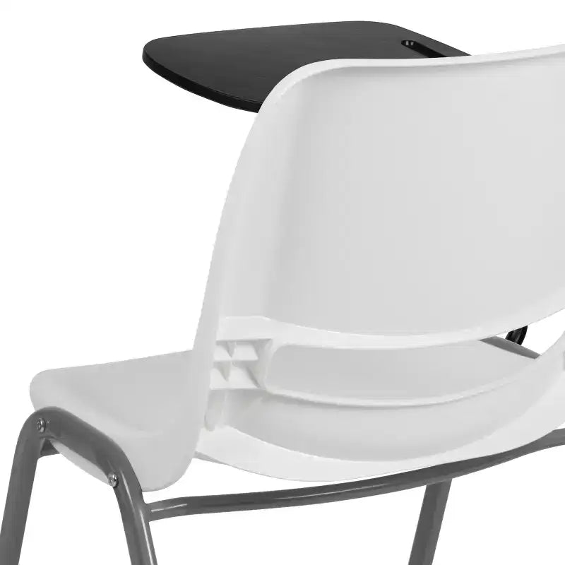 Flash Furniture Ergonomic Shell Chair with Right Handed Flip-Up Tablet Arm