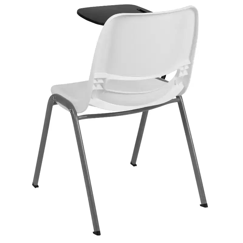 Flash Furniture Ergonomic Shell Chair with Right Handed Flip-Up Tablet Arm