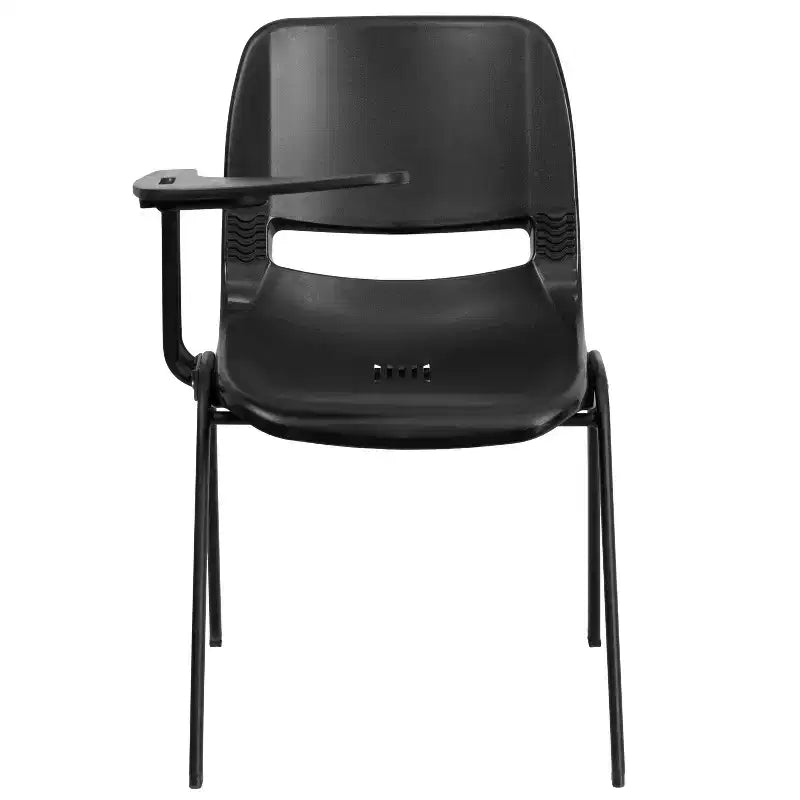 Flash Furniture Ergonomic Shell Chair with Right Handed Flip-Up Tablet Arm