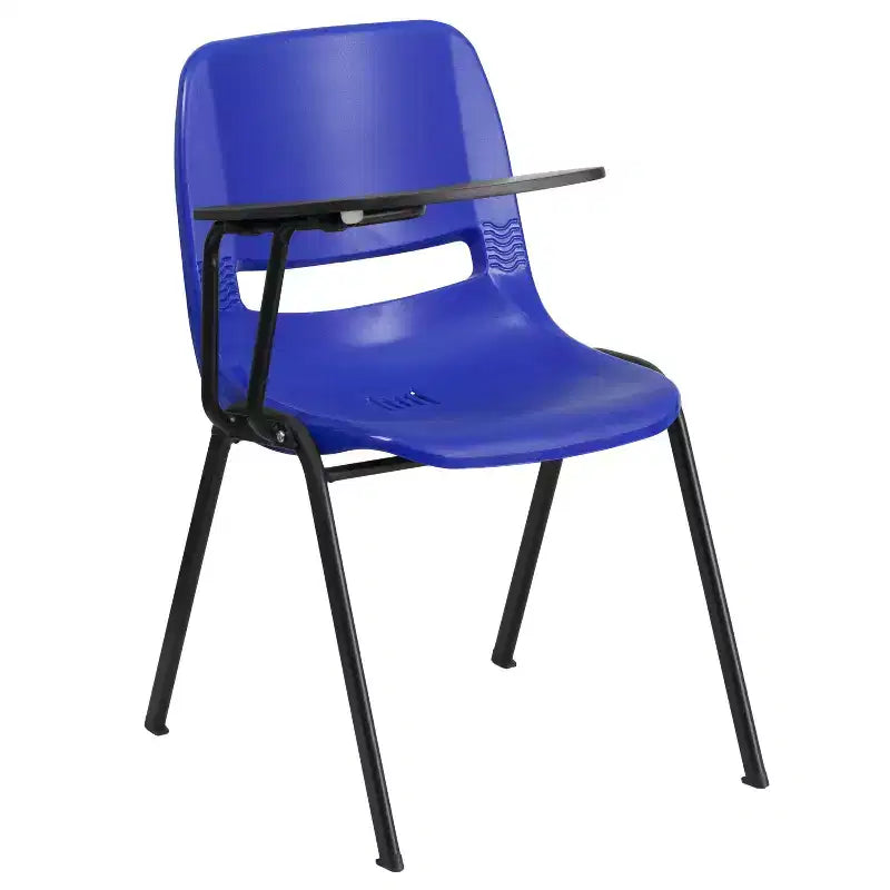 Flash Furniture Ergonomic Shell Chair with Right Handed Flip-Up Tablet Arm