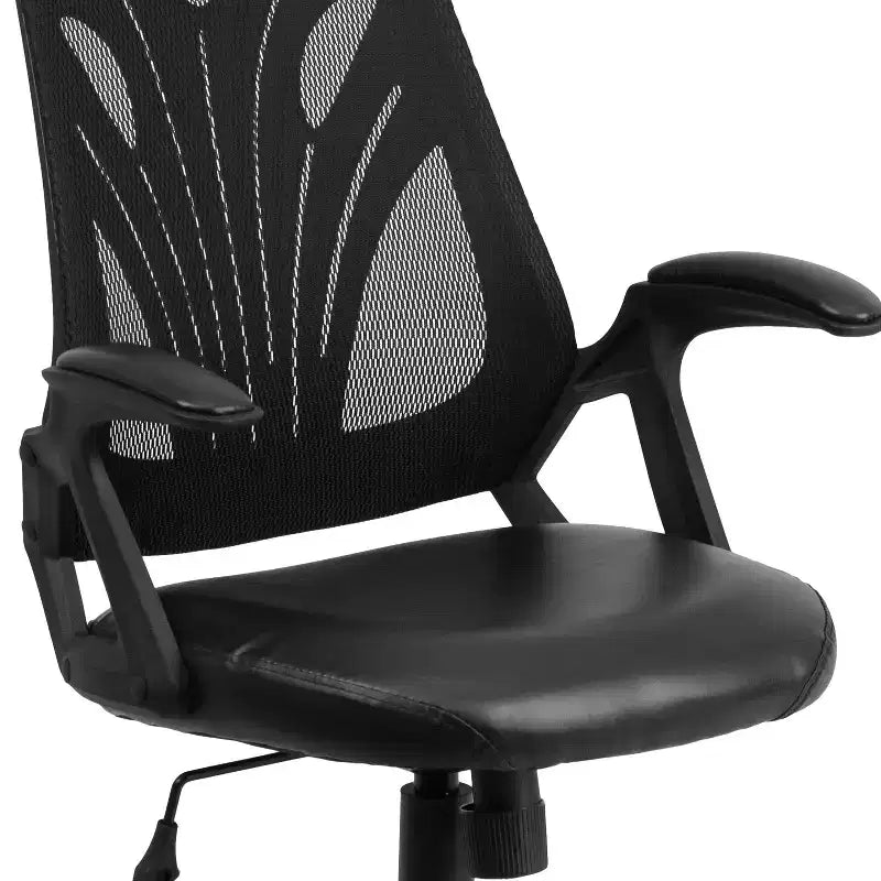 Flash Furniture Mid-Back Designer Mesh Swivel Task Office Chair with Open Arms