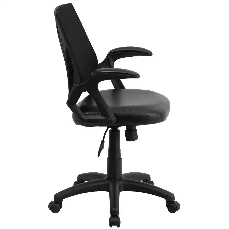 Flash Furniture Mid-Back Designer Mesh Swivel Task Office Chair with Open Arms